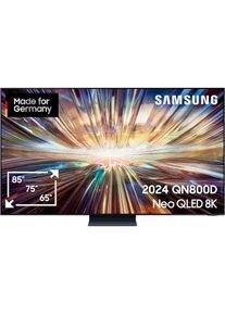 Samsung, QLED Mini LED-Fernseher &raquo;GQ75QN800DT&laquo; 189 cm/75 &prime;&prime; 8K Ultra HD Smart-TV Neural Quantum 8K AI Gen2 Prozessor, bis zu 165Hz, AI Upscaling, KI 