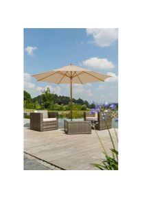 Schneider Schirme, Sonnenschirm &raquo;Malaga&laquo; ohne Schirmst&auml;nder, natur, Obermaterial: 100% Polyester, natur