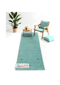 CarpetFine, Wollteppich &raquo;Gabbeh Uni, auch als L&auml;ufer und Rund erh&auml;ltlich&laquo; rechteckig 15 mm H&ouml;he reine Wolle, handgewebt, Gabbeh Loom Tiermotiv, gro&szlig;e 