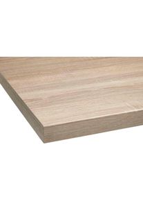 Optifit, Arbeitsplatte &raquo;Luzern&laquo; 38 mm stark, Tiefe 60 cm, gro&szlig;e Auswahl an Breiten, eichefarben, Spanplatte, B/T/H: 110 cm x 60 cm x 3,8 cm, 