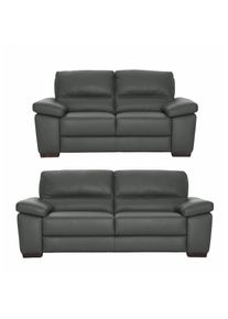 Calia italia, Polstergarnitur &raquo;Gaia, hochwertige Garnitur aus 2-Sitzer und 3-Sitzer, edles Design&laquo; Set, 2 Stk. tlg. Ledergarnitur, in zwei 