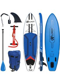 EXPLORER, SUP-Board &raquo;Sunshine 10.0&laquo;, blau/wei&szlig;/rot, SUP-Board