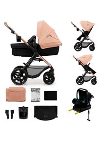 Kinderkraft, Kombi-Kinderwagen &raquo;MOOV 2 4in1 EVA&laquo; 27 kg mit EVA-R&auml;dern, beige,