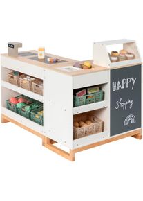 Musterkind , Kaufladen &raquo;Bollea, wei&szlig;/natur&laquo; FSC - sch&uuml;tzt Wald, wei&szlig;/natur, Kaufladen