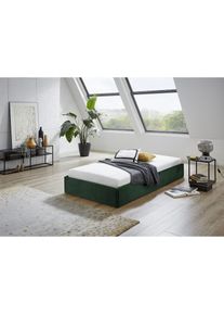 Westfalia Schlafkomfort, Polsterbett &raquo;Osaka&laquo; auch ohne Matratze erh&auml;ltlich oder in H2,H3 und H4 erh&auml;ltich, moosgr&uuml;n, Bezug: Glanzvelours 100% 