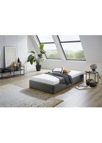 Westfalia Schlafkomfort, Polsterbett &raquo;Osaka&laquo; auch ohne Matratze erh&auml;ltlich oder in H2,H3 und H4 erh&auml;ltich, anthrazit, Bezug:Kunstleder, 100% 