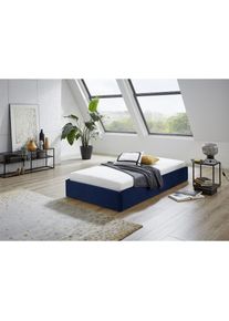 Westfalia Schlafkomfort, Polsterbett &raquo;Osaka&laquo; auch ohne Matratze erh&auml;ltlich oder in H2,H3 und H4 erh&auml;ltich, k&ouml;nigsblau, Bezug: Glanzvelours 100% 