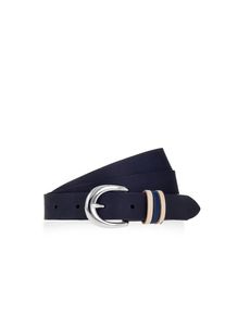 Tamaris, Damen, Lederg&uuml;rtel mit Dreifach-Schlaufe verziert, nachtblau, 11,5, Dameng&uuml;rtel in 25 mm