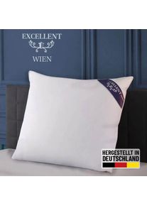 EXCELLENT, 3-Kammer-Kopfkissen &raquo;Wien&laquo; F&uuml;llung: 60Daunen40FedernAussenkammernund100FedernInnenkammer 1 Stk. tlg. Kopfkissen in 40x80 und 80x80 