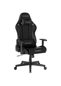 MCA furniture, Gaming-Stuhl &raquo;DX Racer Prince Gamingchair&laquo; (Set) 1 Stk.Gaming, Racing, Design, Lordose, Kissen, Armlehne, drehbar, verstellbar, schwarz