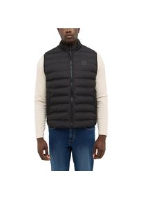 Mustang, Herren, Kurzweste &raquo;Herren Style Dublin&laquo;, schwarz, L, schwarz, Label-Applikation