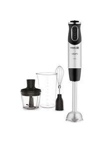 Krups, Stabmixer &raquo;HZ6568 Perfect Mix 8500&laquo; 1000 W inklusive Schneebesen, 500ml Zerkleinerer und 800ml Messbecher, silber/schwarz, Stabmixer