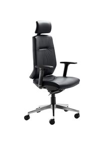 mayer Sitzm&ouml;bel Mayer Sitzm&ouml;bel, Chefsessel &raquo;Drehstuhl myCONTRACT LINE&laquo; () R&uuml;ckenh&ouml;he 7-fach verstellbar, verstellbare Kopfst&uuml;tze, anthrazit + Aluminium/Schwarz, 