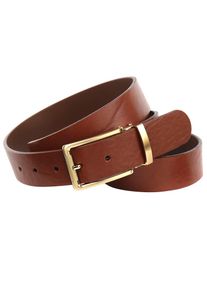 Anthoni Crown, Herren, Lederg&uuml;rtel Pflanzlich gegerbter Vollrindlederg&uuml;rtel, cognac, 85, Individuell k&uuml;rzbar - G&uuml;rtel nach Ma&szlig;