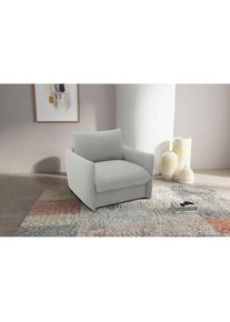 DOMO collection, Sessel &raquo;700023 wandelbar zum Loungesessel, Relaxliege und G&auml;stebett&laquo; Schlaffunktion, Federkern, stabile Liegefl&auml;che ca. 70 x 195 cm, 