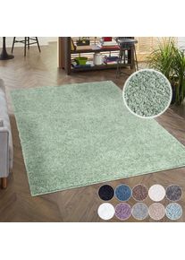 Carpet City, Hochflor-Teppich &raquo;City Shaggy&laquo; rechteckig 30 mm H&ouml;he Auch als L&auml;ufer, Langflor, Uni, Shaggy, flauschig-weich, gr&uuml;n, Polypropylen, B : 200