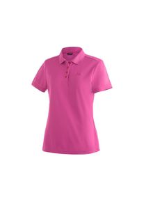 Maier Sports, Damen, Funktionsshirt &raquo;Ulrike&laquo; Damen Polo, pique Poloshirt, schnelltrocknendes Outdoor-Shirt, pink, 34, pink, Funktionales Poloshirt &ndash; 