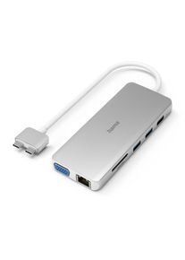 Hama, Laptop-Dockingstation &raquo;USB-C Multiport Apple MacBook Air und Apple MacBook Air Pro, 12 Ports&laquo;, silber, Exzellente &Uuml;bertragungsqualit&auml;t und 