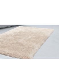 my home, Hochflor-Teppich &raquo;Barin&laquo; rechteckig 90 mm H&ouml;he besonders weicher Teppich, creme, Kunstfaser, B : 120 cm 1 Stk. - 90 mm