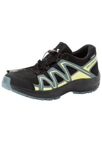 Salomon, Damen, Wanderschuh &raquo;PICCOLO CSWP J&laquo; wasserdichter Multifunktionsschuh, blau, 32, Robuster Wanderschuh von Salomon mit Schnellverschluss