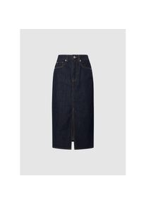 Pepe Jeans, Damen, Jeansrock &raquo;MIDI SKIRT HW&laquo; im 5-Pocket-Stil, dark blue, XS (34), dark blue, Rock MIDI SKIRT HW von Pepe Jeans