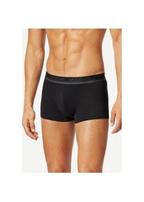 uncover by Schiesser, Herren, Boxer &raquo;Uncover Cotton&laquo; 2er Pack, Logo-Bund, elastisch, ohne Eingriff, perfekter Sitz, 000-Schwarz, 3XL, 000-Schwarz, 