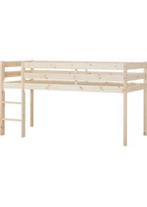 Hoppekids, Spielbett &raquo;ECO COMFORT, Hochbett, in 2 Einzelbetten teilbar&laquo; H&ouml;he 72cm, Farbe & Gr&ouml;&szlig;e & Matratze, Natur, Liegefl&auml;che L&auml;nge Breite: 200 cm x