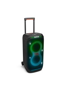 JBL, Party-Lautsprecher &raquo;PartyBox Stage 320&laquo; Stereo (Bluetooth 240 W) 18h Akkulaufzeit, dynamische Lichtshow, Teleskopgriff, Auracast, Schwarz, 
