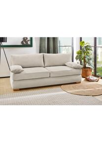 Jockenh&ouml;fer Jockenh&ouml;fer Gruppe, Schlafsofa &raquo;Derby&laquo; Dauerschl&auml;fer geeignet, Topper, Tonnentaschenfederkern Sitz u.R&uuml;cken, natur, Korpus: 100% Polyester;Kissen: 100