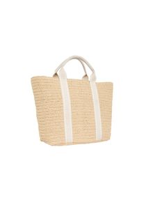 Tommy Hilfiger, Damen, Tragetasche &raquo;TH SPRING LOGO TOTE&laquo;, Damen Henkeltasche, Strandtasche, Shopper mit TH-Emblem, beige, beige, Obermaterial aus 