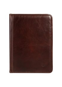 Pike Pik&eacute;, Damen, Dokumententasche echt Leder, Made in Italy, braun, braun, H&ouml;he 34 cm x Breite 25 cm x Tiefe 2,5 cm