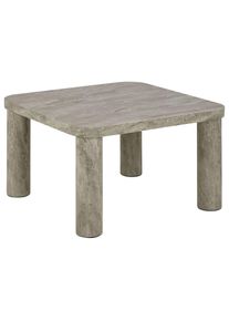 ACTONA GROUP, Couchtisch &raquo;Solano&laquo; 1 Stk. tlg. grauer Marmorlook, robuste Beine, FSC , Grau + Grau + Grau, B/H/T: 60 cm x 36 cm x 60 cm, Grau + Grau + 