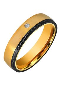 Adelia&acute;s Adelia ́s, Damen, Fingerring &raquo;Damen Ring aus Edelstahl mit Strass Steinchen&laquo;, gold, gold, Material: Edelstahl