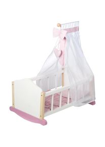Roba , Puppenwiege &raquo;Wiege Scarlett&laquo;, wei&szlig;, Puppenwiege