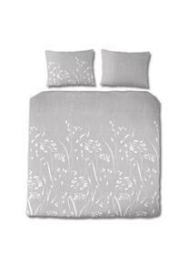 Florella, Wendebettw&auml;sche &raquo;Bree, Edel Satin, 100 % Baumwolle&laquo; 3 Stk. tlg., silver, Satin, Obermaterial: 100% Baumwolle, B/L: 200 cm x 200 cm - 1 Stk.,