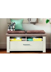 set one by Musterring, Lowboard &raquo;york&laquo; Typ 04, im Landhaus Stil, Pino Aurelio/ Eiche Nelson, MDF, B/H/T: 104 cm x 47 cm x 51 cm, Pino Aurelio/ Eiche 