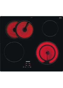 Siemens, Elektro-Kochfeld &raquo;ET61RBNA1E&laquo; Optimale Hitzeverteilung dank zuschaltbarer Br&auml;terzone, Schwarz, Elektro-Kochfeld