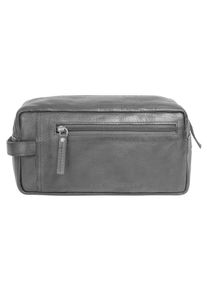 SPIKES & SPARROW Spikes & Sparrow, Damen, Kulturbeutel &raquo;TOILETRY BAG&laquo; echt Leder, schwarz, schwarz, H&ouml;he 13 cm x Breite 25 cm x Tiefe 10 cm