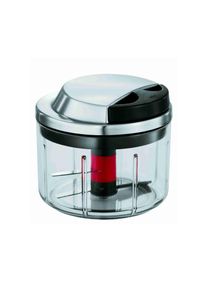 R&ouml;sle R&Ouml;SLE, Zerkleinerer &raquo;Gem&uuml;seschneider&laquo; scharfe Klingen, Kr&auml;uterk&ouml;rbchen, Mixer-Einsatz, Frischhaltedeckel, transparent/silberfarben, transparent/