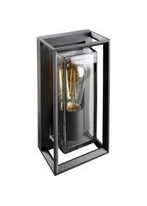 Heitronic, Au&szlig;en-Wandleuchte &raquo;Alicante&laquo; E27 Wand-Au&szlig;enleuchte, Echtglas, exkl. Leuchtmittel wechselbar, anthrazit, 1, anthrazit
