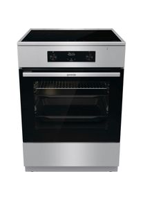 Gorenje, Induktions-Standherd &raquo;GEIT6C60XPG&laquo;, silberfarben, Kindersicherung