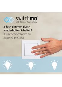 JUST LIGHT, Deckenleuchte &raquo;KYLE&laquo; LED-Board 1 Stk. Warmwei&szlig; LED, dimmbar, Switchmo, Memory, nach Trennung vom Netz, silber, 1, silber
