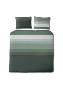 Florella, Bettw&auml;sche &raquo;Adrian, Edel Satin, 100 % Baumwolle&laquo; 3 Stk. tlg., pfau, Satin, Obermaterial: 100% Baumwolle, B/L: 200 cm x 220 cm - 1 Stk., pfau