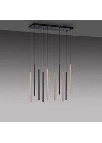 Paul Neuhaus, Pendelleuchte &raquo;FLUTE&laquo; LED-Board 1 Stk. Warmwei&szlig;, schwarz, 10, schwarz