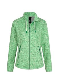 DEPROC Active, Damen, Strickfleecejacke &raquo;LUVERNE WOMEN&laquo; Kontrastreissverschluss, hellgr&uuml;n, 36/38 (M), hellgr&uuml;n, Modische Strickfleecejacke mit 