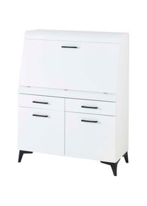 Innostyle, Sekret&auml;r &raquo;SECRET&laquo; Stauraumschrank, mit Monitor-/Laptopfach, Soft-Close, Breite 98 cm, wei&szlig;/wei&szlig;, wei&szlig;/wei&szlig;, ELEGANTES DESIGN - W&auml;hlen Sie 