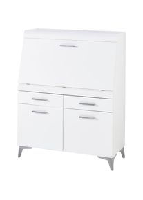 Innostyle, Sekret&auml;r &raquo;SECRET&laquo; Stauraumschrank, mit Monitor-/Laptopfach, Soft-Close, Breite 98 cm, wei&szlig;/wei&szlig;, wei&szlig;/wei&szlig;, ELEGANTES DESIGN - W&auml;hlen Sie 