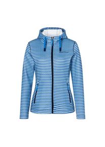 DEPROC Active, Damen, Kapuzensweatjacke &raquo;MONICA MEADOWS Women&laquo; in Strickoptik, indigo, 40 (M), indigo, Modische Kapuzenjacke MONICA MEADOWS in 