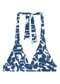 Marc O'Polo Marc O'Polo, Damen, Triangel-Bikini-Top &raquo;Summer Blacks&laquo; Grafik-Design, Neckholder, tiefer V-Ausschnitt, murphy marine print, N-Gr, M - N-Gr, murphy 