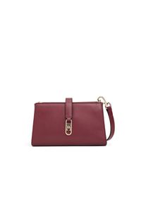 Tommy Hilfiger, Damen, Umh&auml;ngetasche &raquo;TH LIBRE MINI CROSSOVER&laquo;, Damen Schultertasche, Clutch mit elegantem TH-Verschlusselement, dunkelrot, dunkelrot,